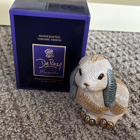 De Rosa Ceramic Bunny Figurine - Picture 1 of 10